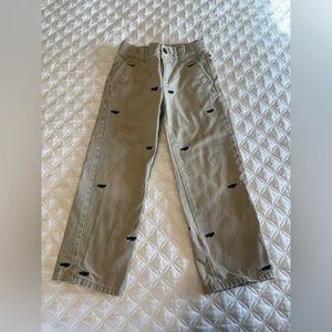 Janie and Jack Boys Embroidered Plane Pant size 5